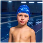 Шапочка для плавания детская ONLYTOP Swim «Акулы», тканевая, обхват 46-52 см - фото 3805632