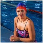 Шапочка для плавания взрослая ONLYTOP Swim, тканевая, обхват 54-60 см - фото 9005300