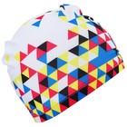 Шапочка для плавания взрослая ONLYTOP «Мозаика», тканевая, обхват 54-60 см - Фото 4
