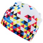 Шапочка для плавания взрослая ONLYTOP «Мозаика», тканевая, обхват 54-60 см - Фото 5