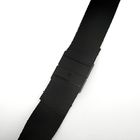 Лента для бейджа, 20 мм х 80 см, с металлическим карабином и двумя пластиковыми застежками, чёрная - Фото 4