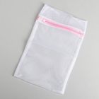 Мешок для стирки белья Доляна, 20×30 см, мелкая сетка, цвет МИКС - фото 8346265