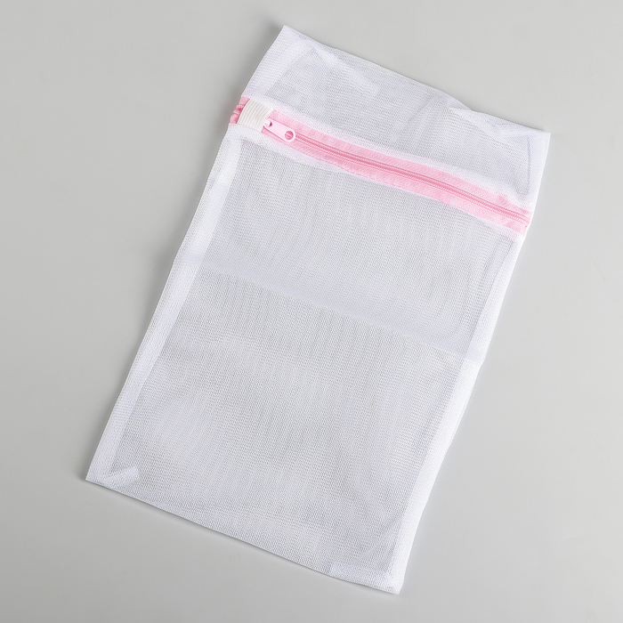 Мешок для стирки белья Доляна, 20×30 см, мелкая сетка, цвет МИКС - фото 1901028094