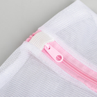Мешок для стирки белья Доляна, 20×30 см, мелкая сетка, цвет МИКС - фото 8346266