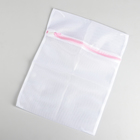 Мешок для стирки белья Доляна, 30×40 см, мелкая сетка, цвет МИКС - Фото 2