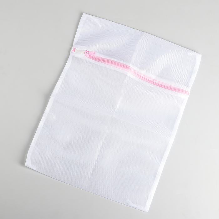 Мешок для стирки белья Доляна, 30×40 см, мелкая сетка, цвет МИКС - фото 1901028099