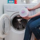 Мешок для стирки бюстгальтеров Доляна, 16×16×16 см, трёхслойный, крупная сетка, белый - Фото 5