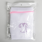 Мешок для стирки белья, 34×21×8 см, трёхслойный, крупная сетка, цвет МИКС - Фото 4