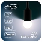 Лампа светодиодная Luazon Lighting "Шар", G45, Е27, 1.5 Вт, для белт-лайта, белая - фото 8595376