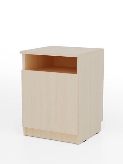 Тумба прикроватная «Клик Мебель», с полкой, 400×400×550 мм, цвет венге светлый