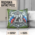 Подушка-антистресс декоративная «23», хаки 2771936 - фото 11133042