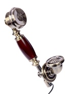 Ретро-телефон с выдвижным ящиком, темное дерево, 16×23×25 см - Фото 5