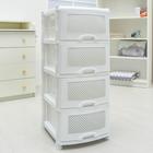 Комод 4-х секционный «Плетёнка», белый - Фото 1