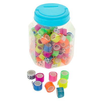 Клейкая лента цветная, полупрозрачная, 12 мм × 2 м, МИКС