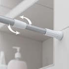 Карниз для ванной комнаты, телескопический, 140-260 см, цвет серый - Фото 5