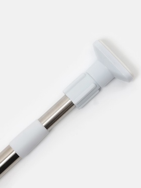 Карниз для ванной Доляна, телескопический, d=3.5 см, 90-160 см, усиленный, серый  (артикул 2515990)  большой выбор товаров оптом и в розницу по низким ценам с доставкой