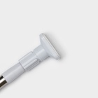 Карниз для ванной Доляна, телескопический, d=3 см,110-200 см, усиленный, нержавеющая сталь - Фото 4