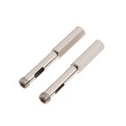 Сверло алмазное по стеклу и керамике ТУНДРА, трехгранный хвостовик, 8×65 мм, 2 шт. - Фото 1