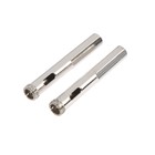 Сверло алмазное по стеклу и керамике ТУНДРА, трехгранный хвостовик, 10×65 мм, 2 шт. - Фото 1