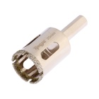 Сверло алмазное по стеклу и керамике ТУНДРА, трехгранный хвостовик, 25×65 мм - Фото 1