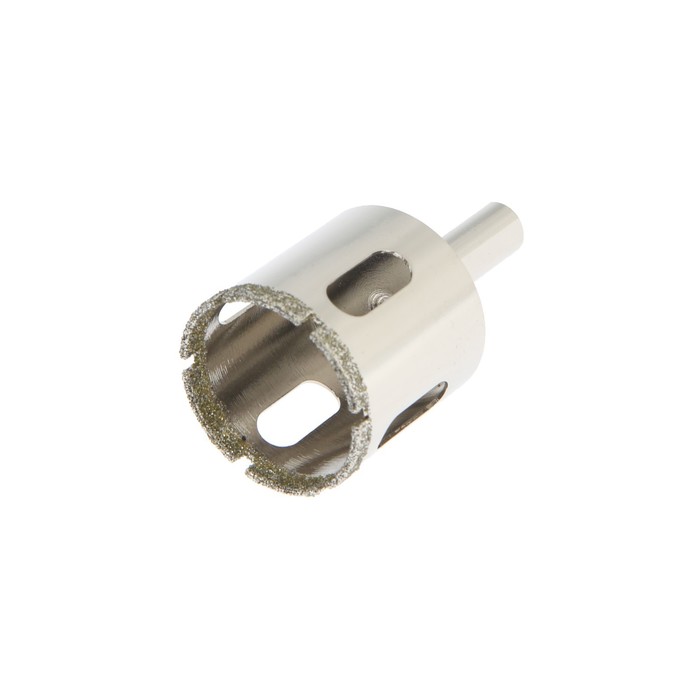 Сверло алмазное по стеклу и керамике ТУНДРА, трехгранный хвостовик, 35×65 мм - Фото 1