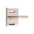 Сверло алмазное по стеклу и керамике ТУНДРА, трехгранный хвостовик, 55×65 мм - Фото 2