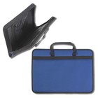 Папка для чертежей и рисунков для художников А3, 470×350×60 мм, с ручками, каркасная, текстильная, 1С33 «Любань», синяя - Фото 1