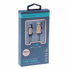 Кабель Qumann, micro USB - USB, металлическая оплётка, 2.4 А, 1 м, цвет золото - Фото 3