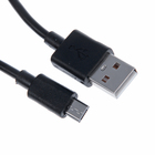 Кабель Qumann, micro USB - USB, 2.1 А, 1 м, чёрный - Фото 1