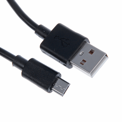 Кабель Qumann, micro USB - USB, 2.1 А, 1 м, чёрный