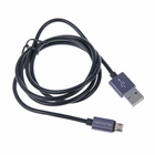 Кабель Qumann, micro USB - USB, 2.4 А, 1 м, черный - Фото 2