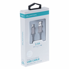 Кабель Qumann, micro USB - USB, 2.4 А, 1 м, черный - Фото 3