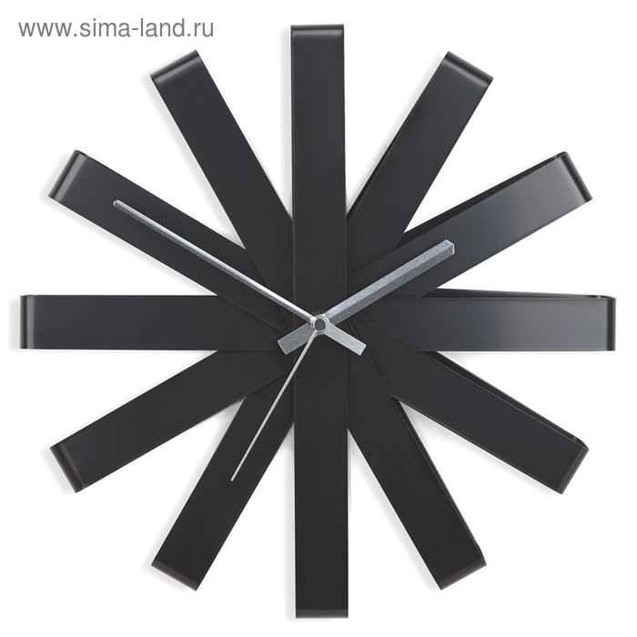Часы настенные Ribbon, чёрныe - Фото 1