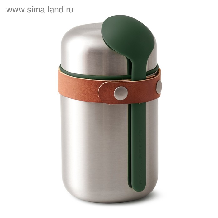 Термос для горячего Food Flask оливковый, 400 мл - Фото 1