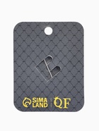 Брошь «Нота. Скрипичный ключ», белая в серебре  (артикул 401086)  большой выбор товаров оптом и в розницу по низким ценам с доставкой