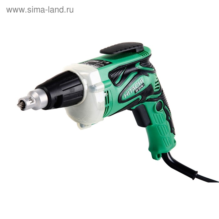 Дрель-шуруповерт Hitachi W6V4, 620Вт, 0-4500об/мин, 6-ти гран 1/4", 1.4кг - Фото 1