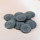 Пуговица, 4 прокола, 28 мм, цвет серый - Фото 2