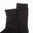 Носки мужские ангора-махра, цвет чёрный, размер 23-25 (размер обуви 37-39) - Фото 2
