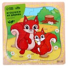 Пазлы «Бельчонок и мама», в рамке, 16 элементов, 15×15 см - Фото 3