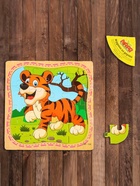 Пазлы «Тигр», в рамке, 16 элементов, 15×15 см - Фото 2