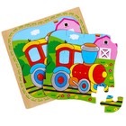Пазлы «Паровоз» в рамке, 16 элементов, 15×15 см - Фото 2