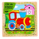 Пазлы «Паровоз» в рамке, 16 элементов, 15×15 см - Фото 3