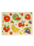 Рамка - вкладыш «Подбери картинку. Ягоды - фрукты», 7 деталей - фото 8072171