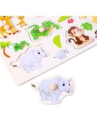 Рамка - вкладыш «Подбери картинку. Звери», 7 деталей - Фото 4