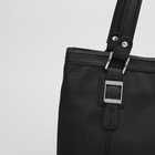 Сумка женская, 2 отдела на молнии, наружный карман, цвет чёрный - Фото 4