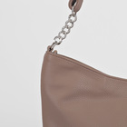 Сумка женская на молнии, 1 отдел, наружный карман, цвет коричневый - Фото 4