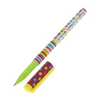 Ручка шариковая FunWrite «Полоски», узел 0.5 мм, синие чернила, матовый корпус Silk Touch - Фото 2