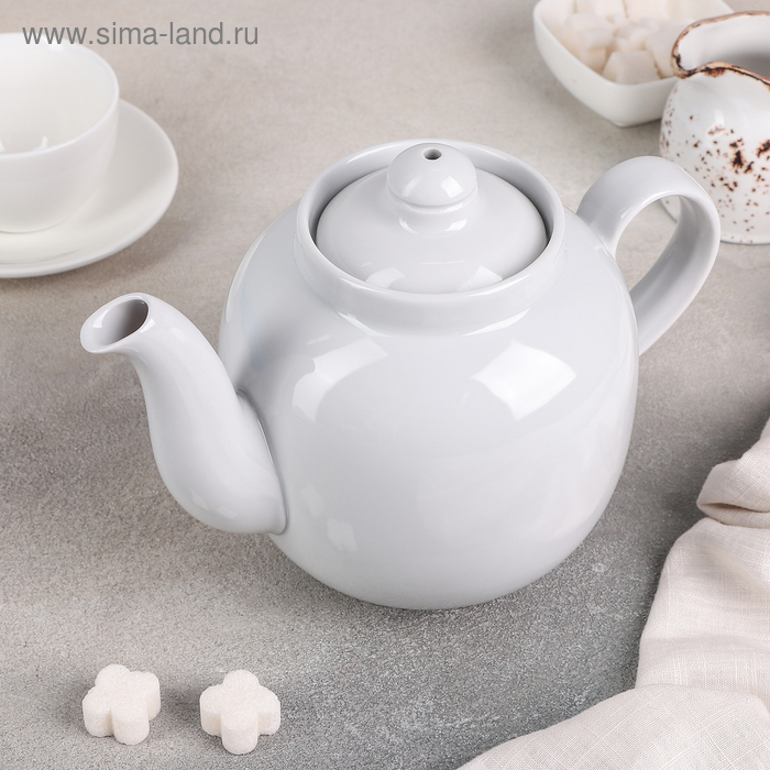 Чайник «Янтарь», 1,4 л, цвет белый - Фото 1