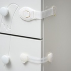 Блокираторы для дверей и ящиков, силикон, тканев, универсальные, 3 шт., белый, Крошка Я - Фото 4