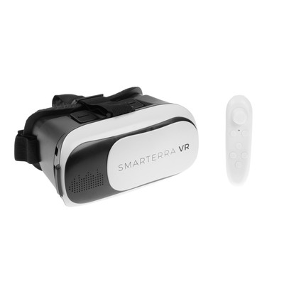 3D очки Smarterra VR, BT- контроллер для смартфонов, бело-чёрные